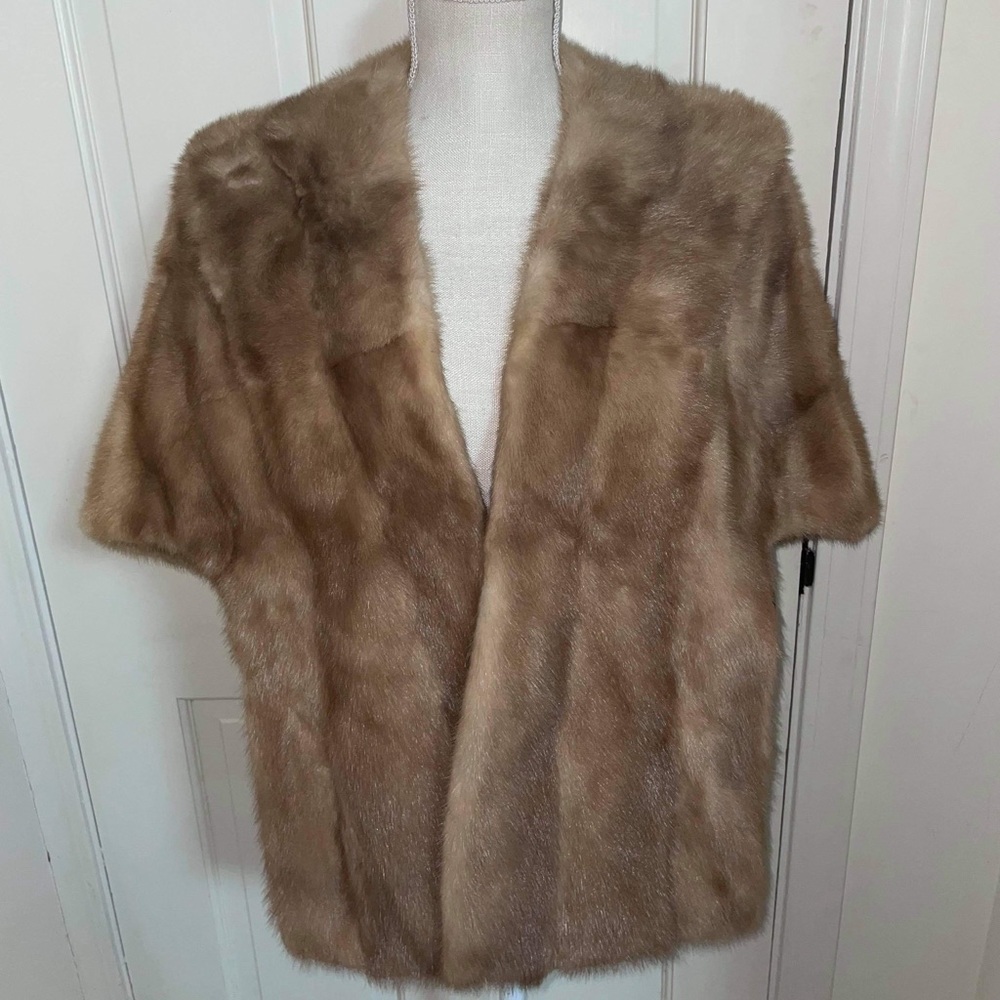 Vintage Mink Fur Shaw